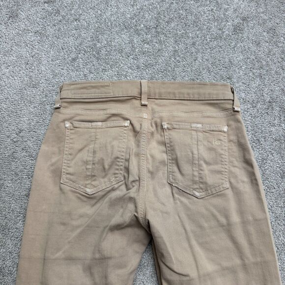 Rag & Bone Skinny Ankle Denim Jeans Womens 26 Tan Brown Mid Rise Stretch Casual - Picture 3 of 16
